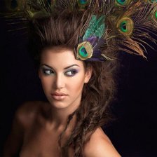 Схема вышивки «портрет девушки»