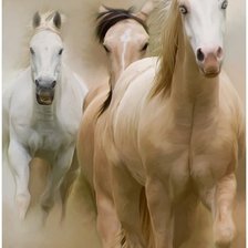 Схема вышивки «Лошади»