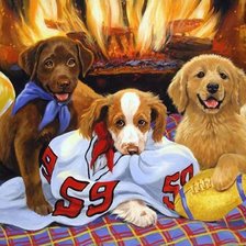 Схема вышивки «собачки»