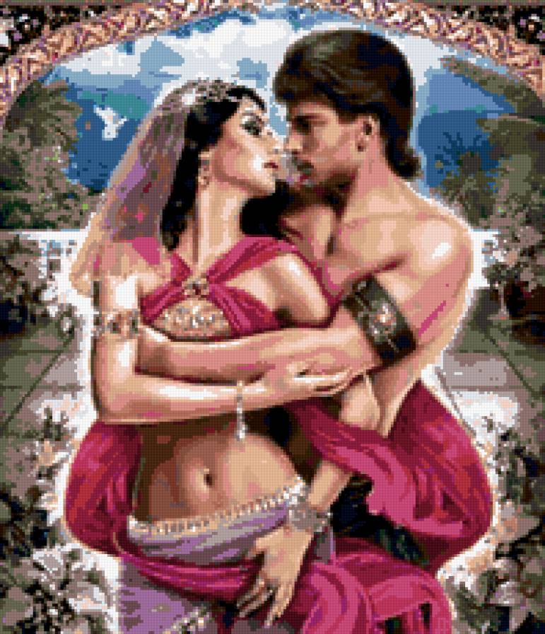 мужчина и женщина - страст, вдвоем, влюбленные, роман, двое, любовь, пара, восток, романтика - предпросмотр