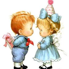 Схема вышивки «Забавные детки»