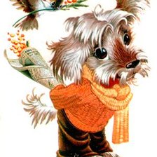 Схема вышивки «щенок»