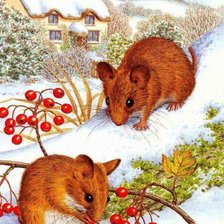 Схема вышивки «Мышки»