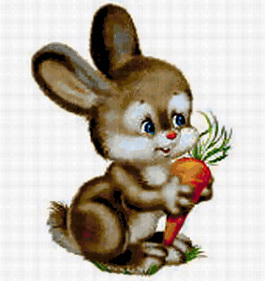 Зайчонок - зайка, зайцы, зайчик, год кролика, зайчики, детские сюжеты - предпросмотр