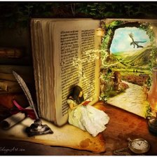 Схема вышивки «Алиса в стране чудес»