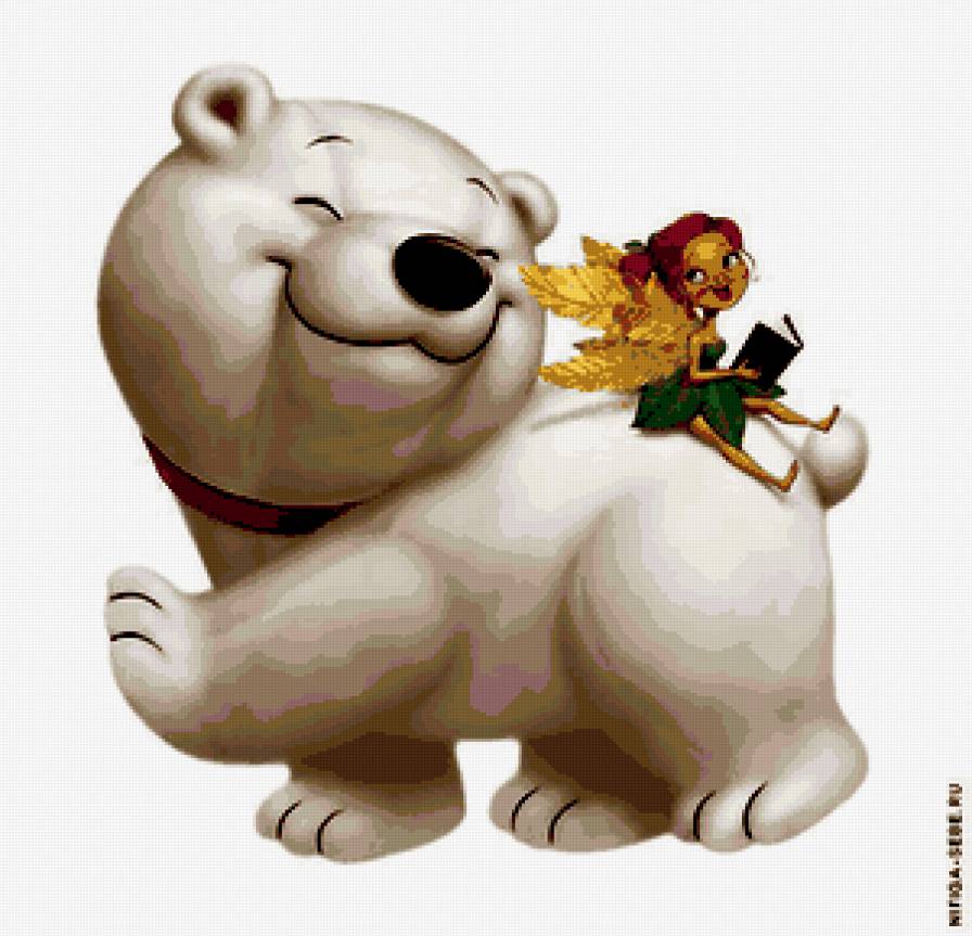 Мишка и фея3 - фея, медведь, детям - предпросмотр