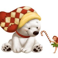 Схема вышивки «Мишка и фея6»