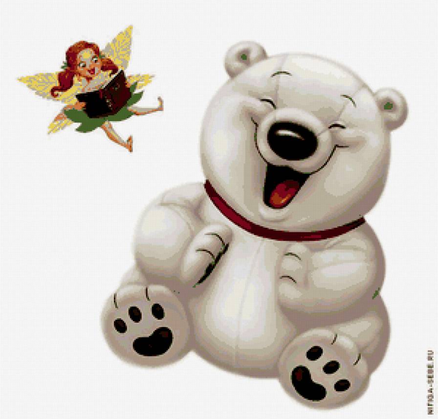 Мишка и фея7 - детям, медведь, фея - предпросмотр