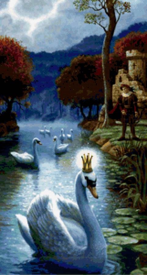 Царевна-лебедь - сказка, лебедь - предпросмотр