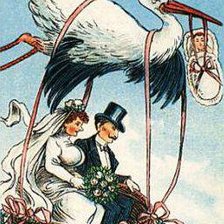 Схема вышивки «Свадебный кортеж»