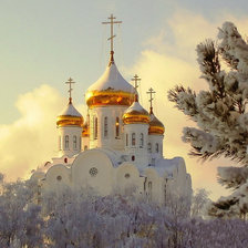 Схема вышивки «Золотые купола»