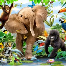 Схема вышивки «животные»