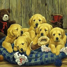 Схема вышивки «собачки - симпотяшки»