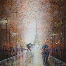 Схема вышивки «Улицы Парижа 2»