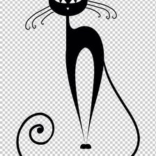 Схема вышивки «Котик»