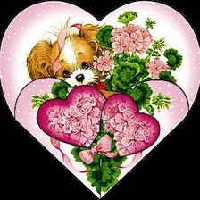 Схема вышивки «собачка»