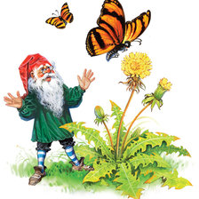 Схема вышивки «Веселый гном»