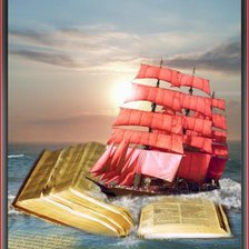 Схема вышивки «Алые паруса»