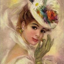 Схема вышивки «dáma»