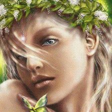 Схема вышивки «НИМФА  (весна)»