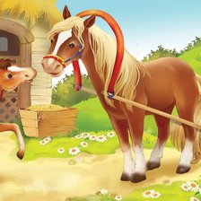 Схема вышивки «лошадки»