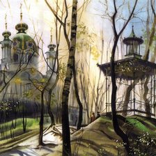 Схема вышивки «Весна. Сергей Брандт»