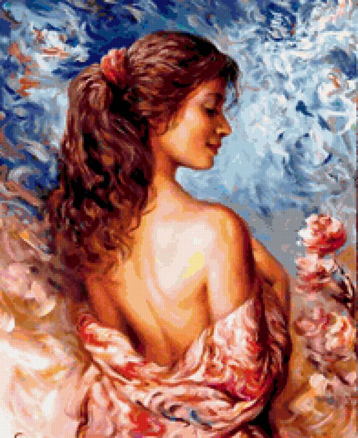 девушка - красота, девушка, одиночество, картина, любовь - предпросмотр