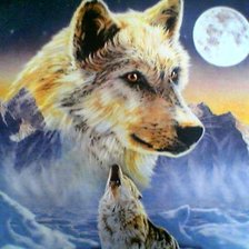 Схема вышивки «Луна»