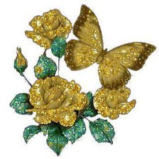 Схема вышивки «Бабочка и Роза»