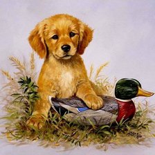 Схема вышивки «собачка»