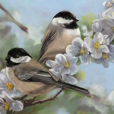 Схема вышивки «птицы»