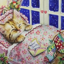 Схема вышивки «письмо Деду Морозу»