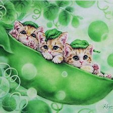 Схема вышивки «котята»