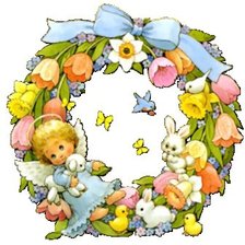 Схема вышивки «Пасхальный венок»