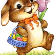 Схема вышивки «Пасхальный зайка»