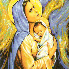 Схема вышивки «Мадонна»