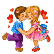 Схема вышивки «Влюбленные»