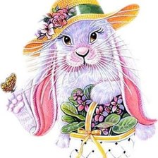 Схема вышивки «Кролик»