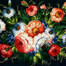 Схема вышивки «Жостовский мотив»