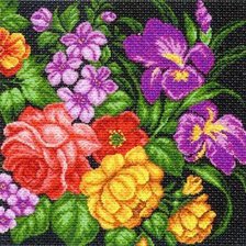 Схема вышивки «Жостовский мотив»