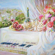 Схема вышивки «рассвет»