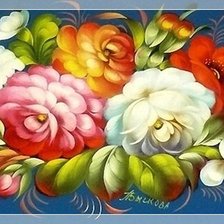 Схема вышивки «Жостовский мотив»