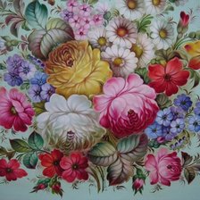 Схема вышивки «Жостовский мотив»