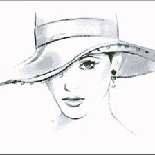 Схема вышивки «Леди»