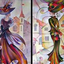 Схема вышивки «dámák»