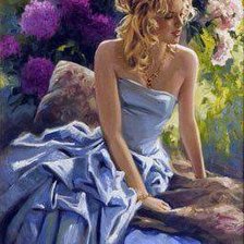 Схема вышивки «Девушка 2»