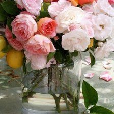 Схема вышивки «пиончики»