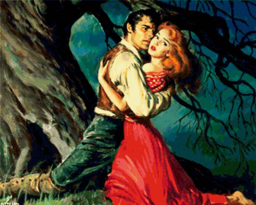 ЛЮБОВЬ И СТРАСТЬ - страсть, пара, дуб, отношения, ночь, соблазн, любовь, дворец - предпросмотр