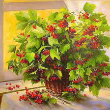 Схема вышивки «калина»