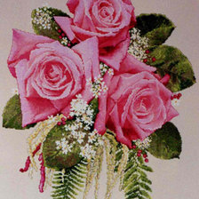 Схема вышивки «розы»